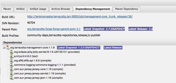 Nexus Dependency Management Plugin